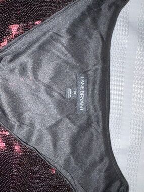 Lane Bryant Black Dress with Pink Sequin Detail